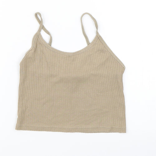 Topshop Womens Brown   Basic Tank Size 6
