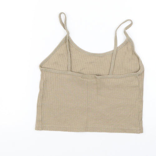 Topshop Womens Brown   Basic Tank Size 6