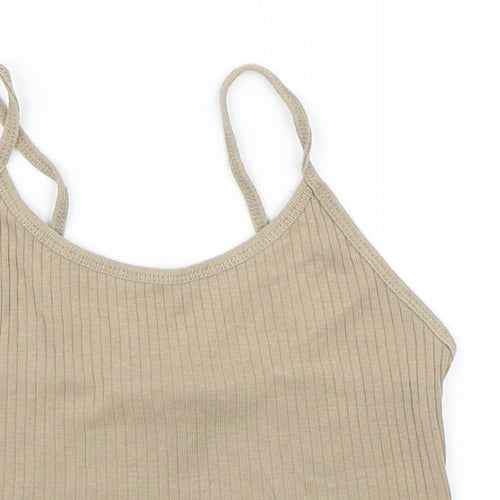 Topshop Womens Brown   Basic Tank Size 6