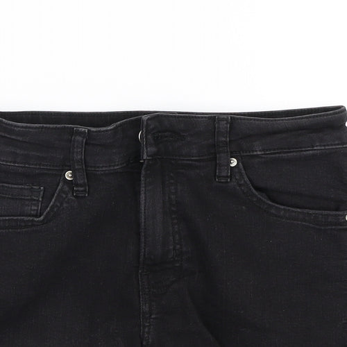 H&M Womens Black   Hot Pants Shorts Size 6