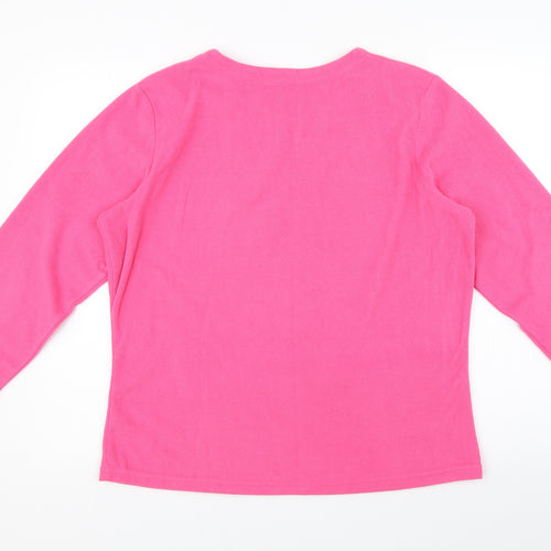 George Womens Pink Solid  Top Pyjama Top Size 14