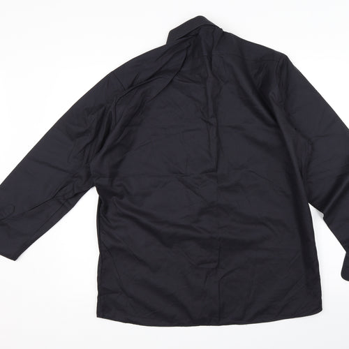 Bosweel Mens Black    Button-Up Size 14