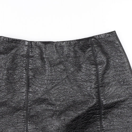 H&M Womens Black   Mini Skirt Size 8