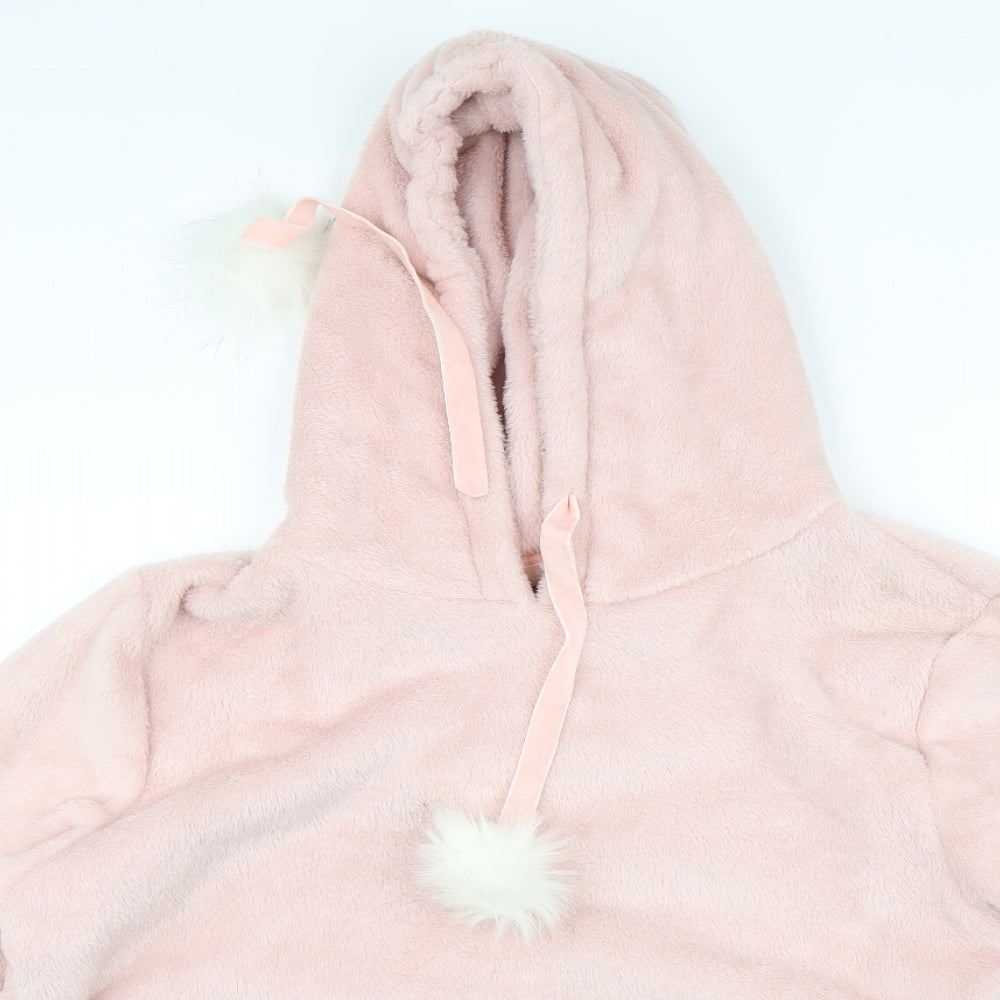 Boux Avenue Womens Pink Solid  Top One Piece Size M
