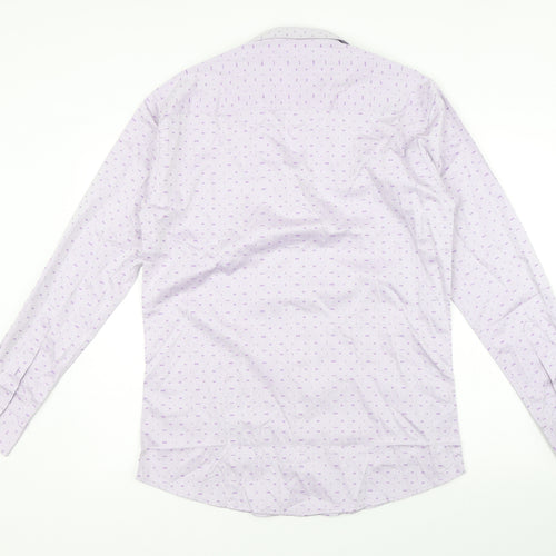 7sq Mens Purple    Button-Up Size XL