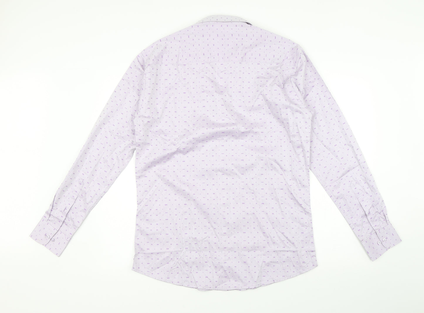 7sq Mens Purple    Button-Up Size XL
