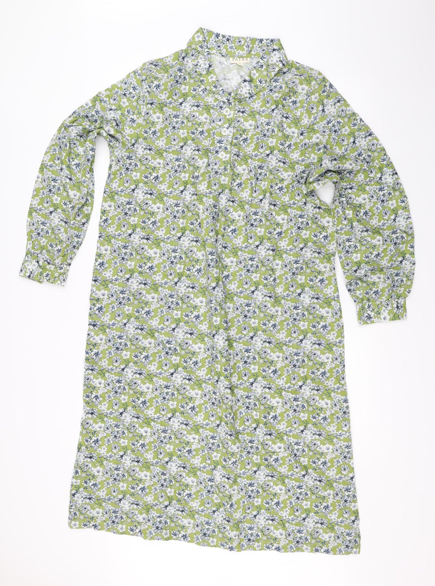 Patra Womens Green Floral  Maxi  Size M