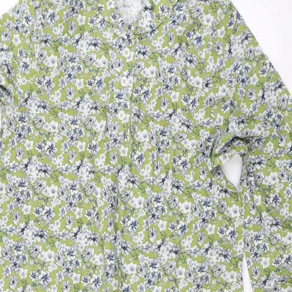 Patra Womens Green Floral  Maxi  Size M