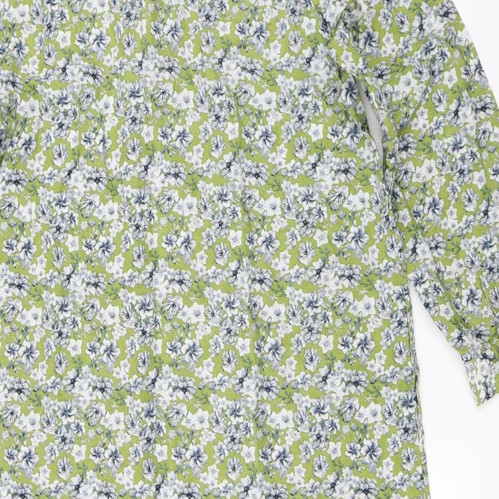 Patra Womens Green Floral  Maxi  Size M