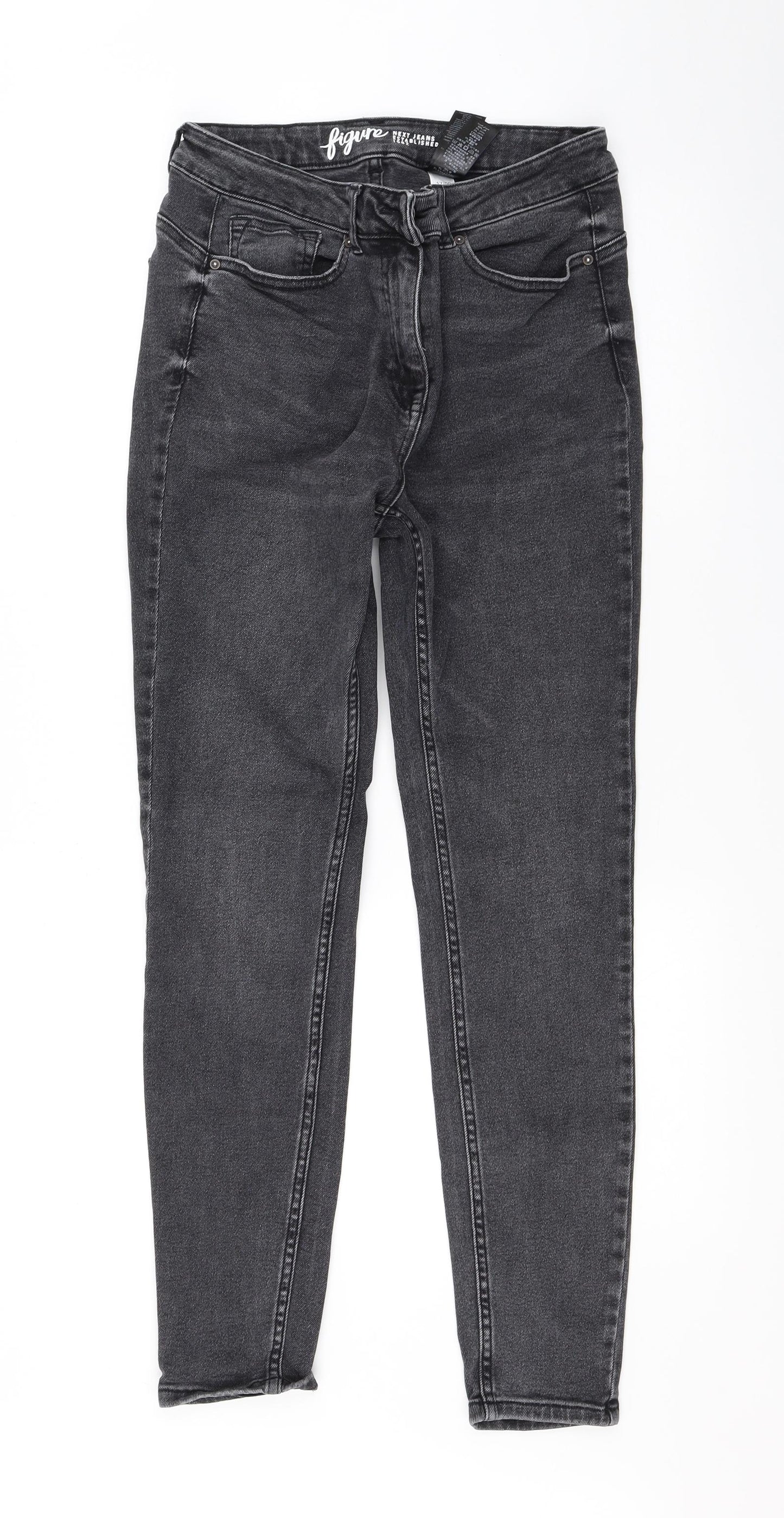 NEXT Womens Grey   Skinny Jeans Size 12 L28 in