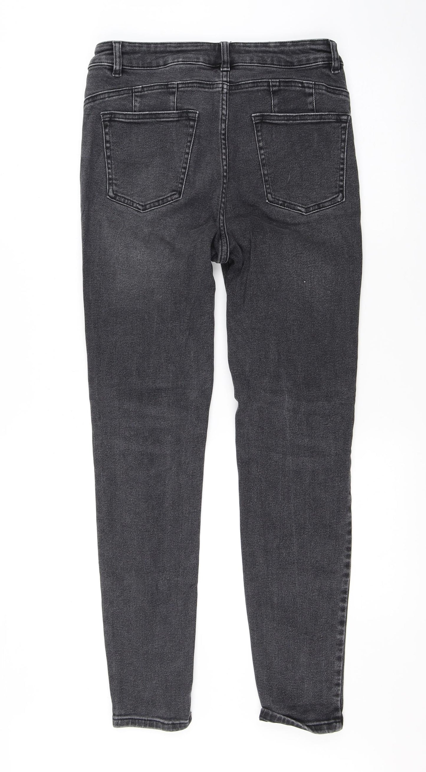 NEXT Womens Grey   Skinny Jeans Size 12 L28 in