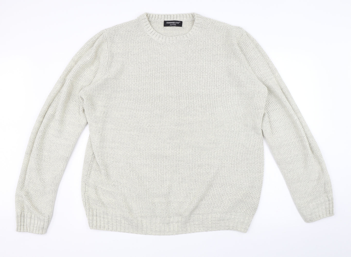 Cedar Wood State Mens Beige   Pullover Jumper Size XL