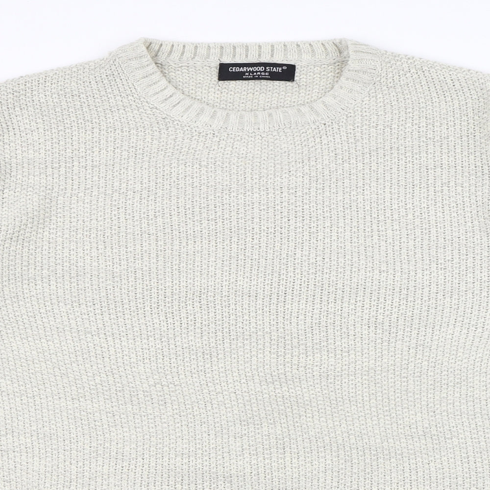 Cedar Wood State Mens Beige   Pullover Jumper Size XL