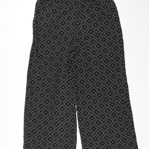 Damart Womens Black Argyle/Diamond  Trousers  Size 14 L29 in