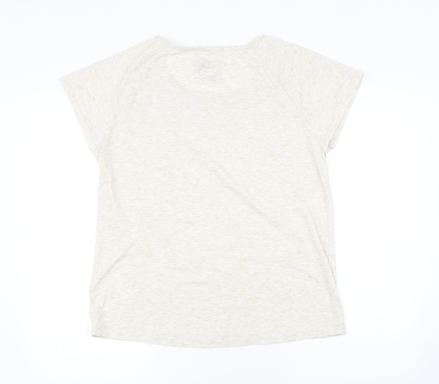 TU Womens Beige Solid  Top Pyjama Top Size 12