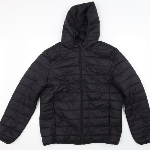 Primark Mens Black   Puffer Jacket Coat Size L