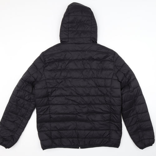 Primark Mens Black   Puffer Jacket Coat Size L