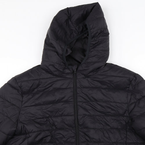 Primark Mens Black   Puffer Jacket Coat Size L