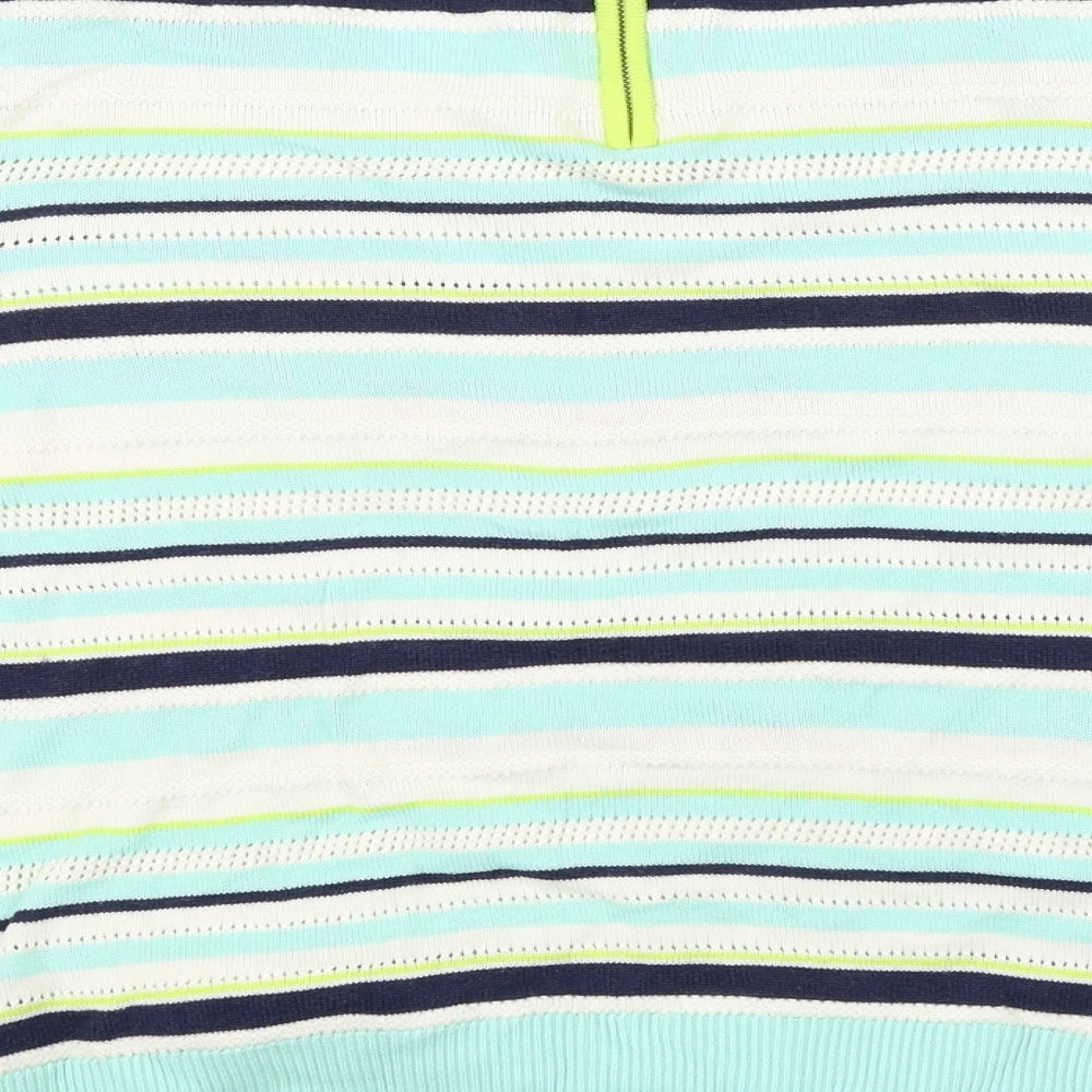 Oasis Womens Multicoloured Striped  Pullover Jumper Size M