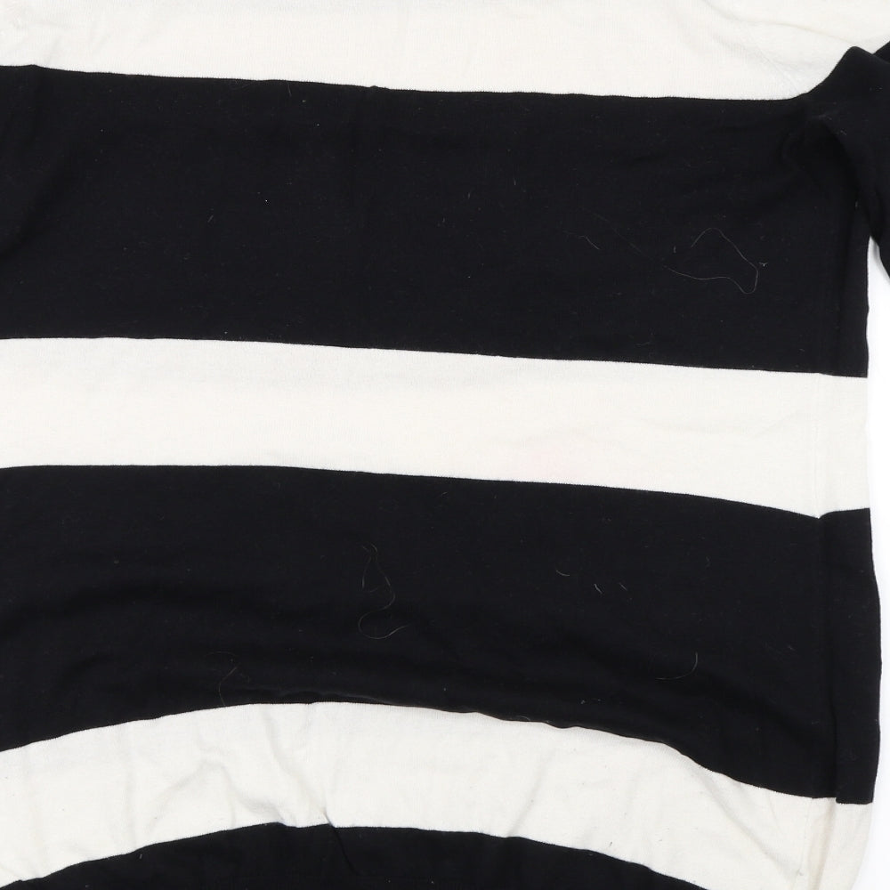 NEXT Womens Black Striped  Jumper Dress  Size 16