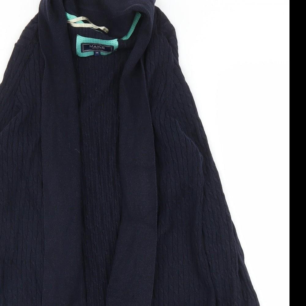 Debenhams Womens Blue   Cardigan Jumper Size 14