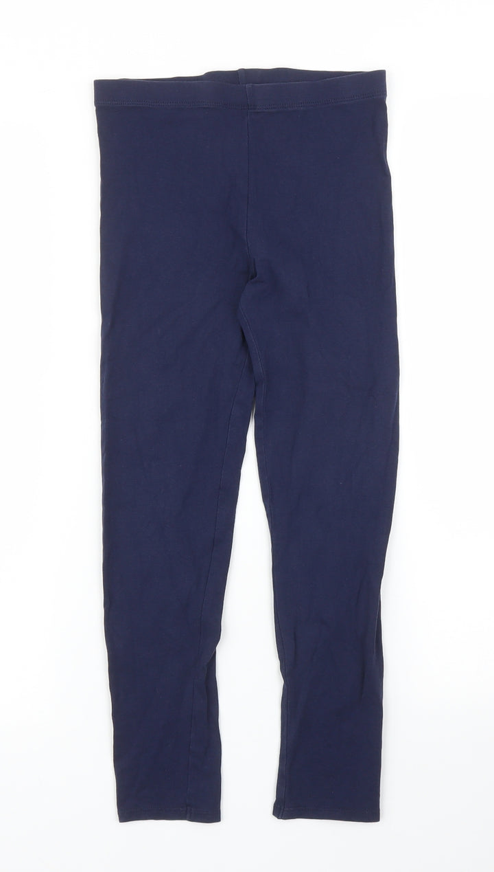 George Girls Blue   Carrot Trousers Size 9 Months