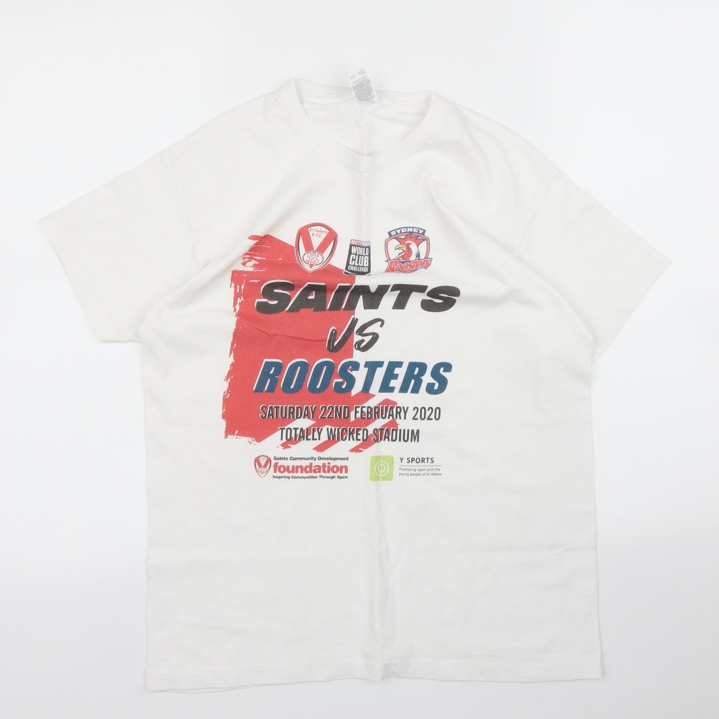 Fruit of the Loom Boys White   Basic T-Shirt Size 12 Years