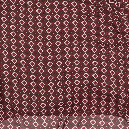 HEINE Womens Purple Argyle/Diamond  Basic Blouse Size 16