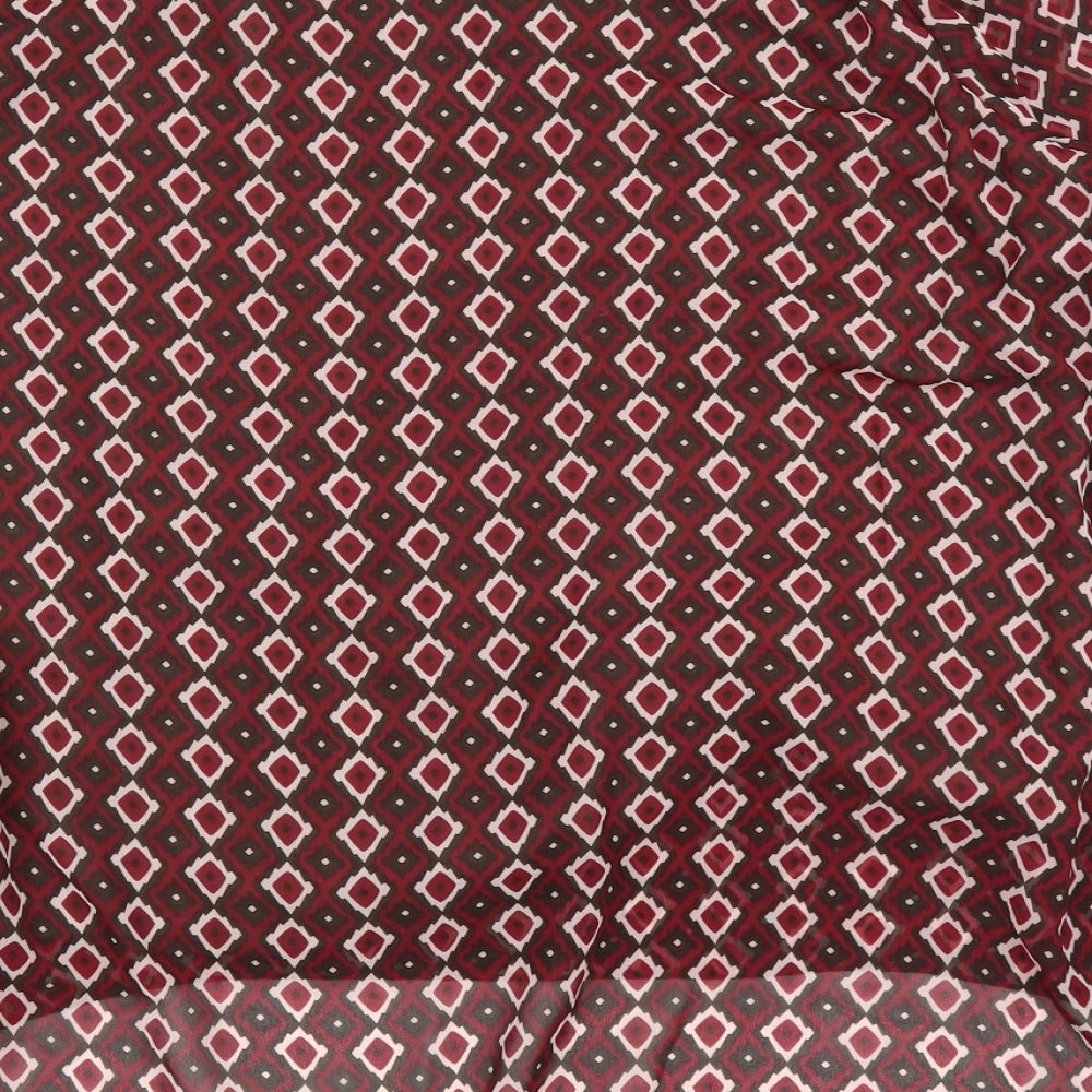 HEINE Womens Purple Argyle/Diamond  Basic Blouse Size 16