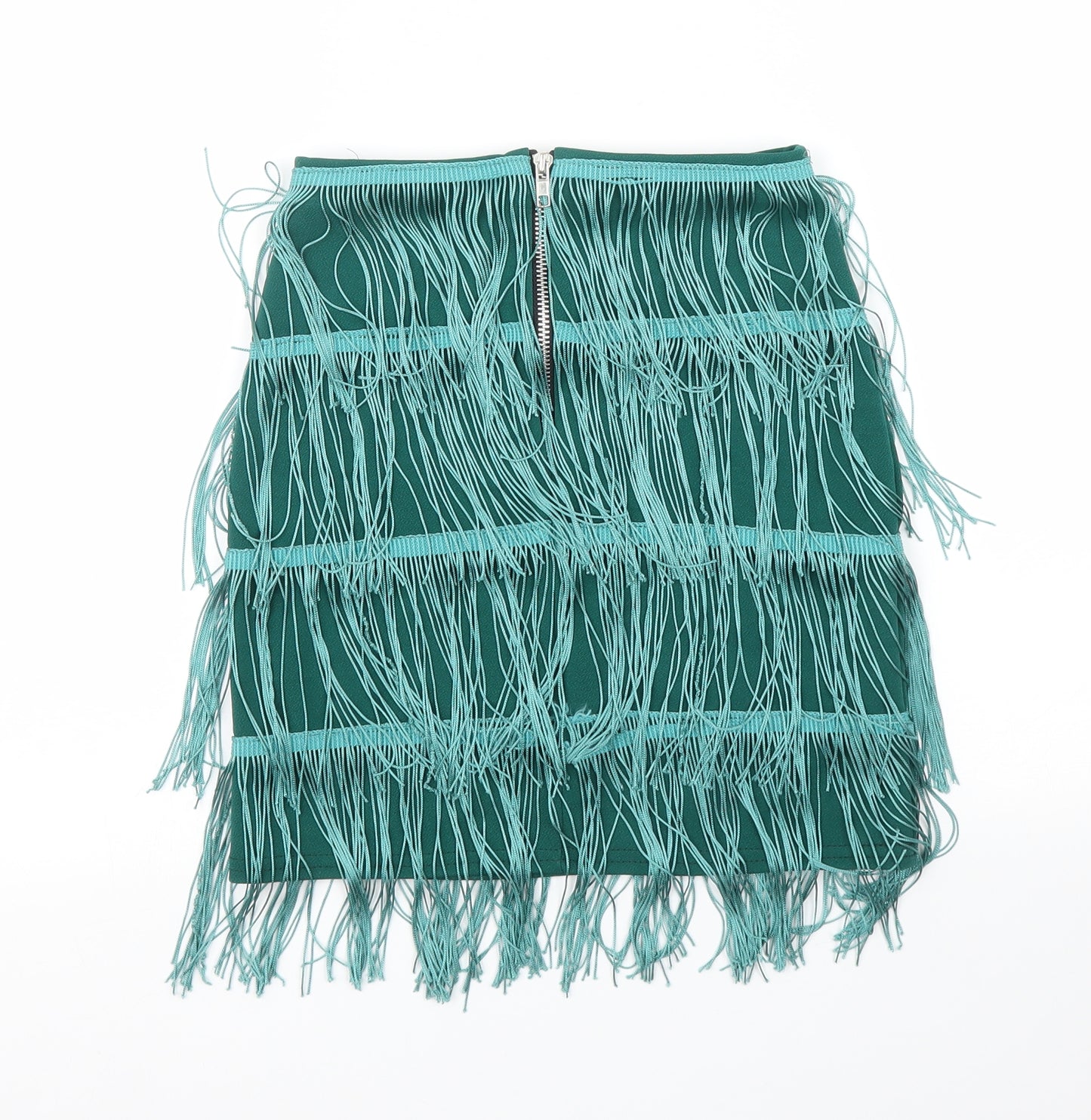 PRETTYLITTLETHING Womens Green   A-Line Skirt Size 4