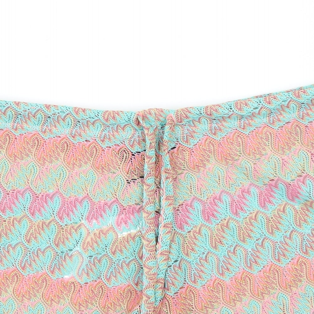 Primark Womens Pink Striped  Cut-Off Shorts Size S