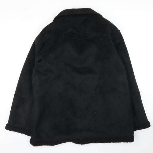 Blakes Mens Black   Overcoat Coat Size S