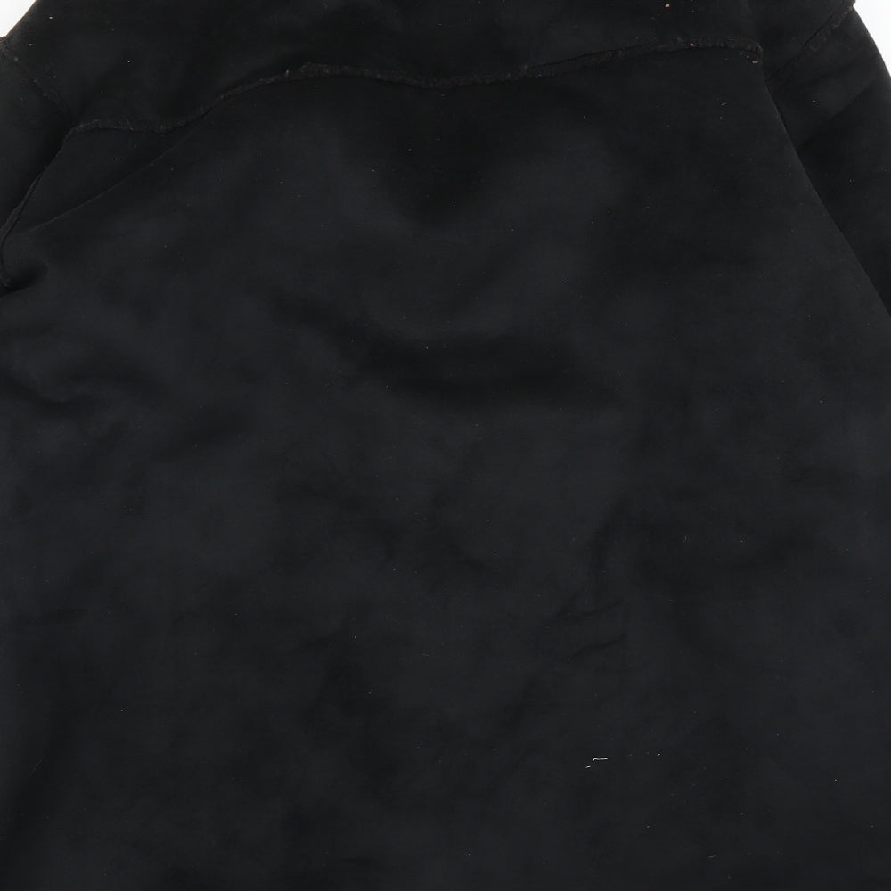 Blakes Mens Black   Overcoat Coat Size S