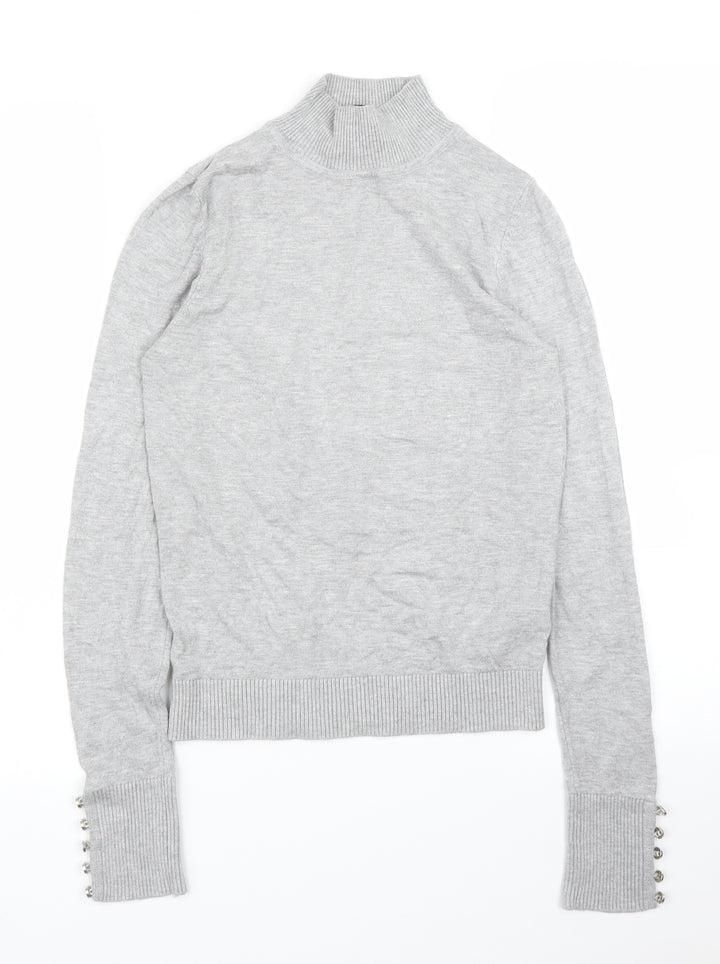 Topshop Womens Grey   Pullover Jumper Size 10