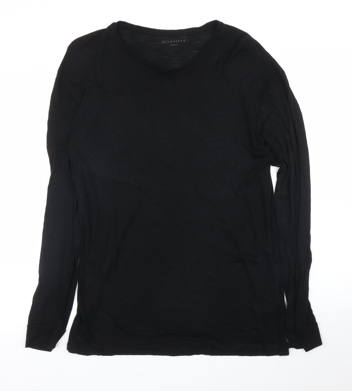 All Saints Mens Black    T-Shirt Size M