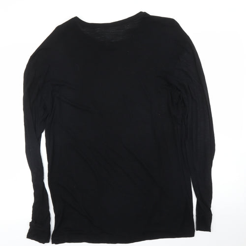 All Saints Mens Black    T-Shirt Size M