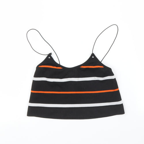 Primark Womens Black Striped  Camisole Tank Size XS  - Cropped