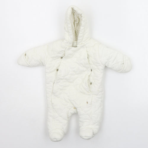 George Baby White   Babygrow One-Piece Size Newborn