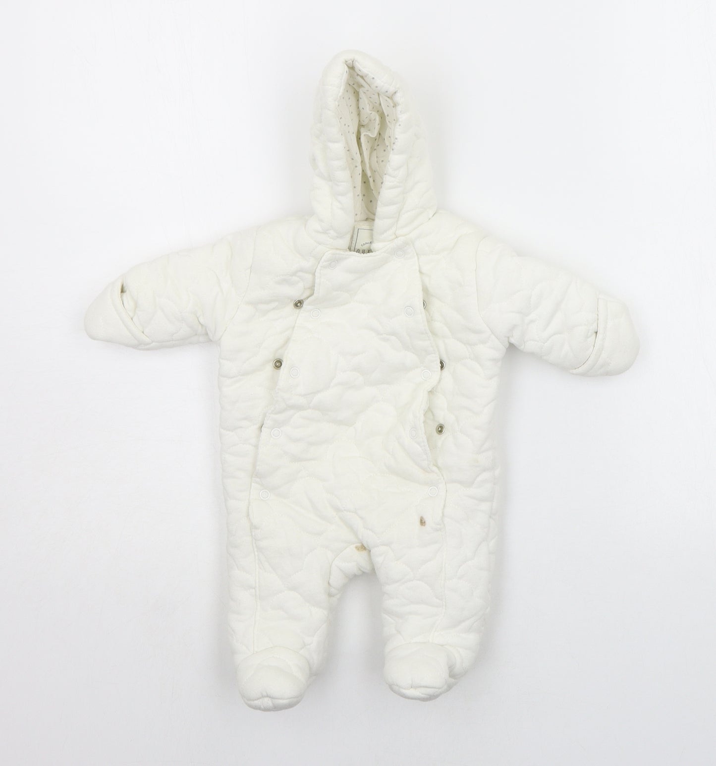 George Baby White   Babygrow One-Piece Size Newborn