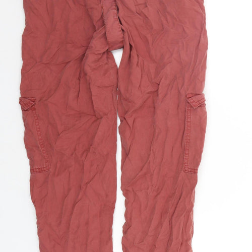 Primark Womens Red   Trousers  Size 8 L25 in