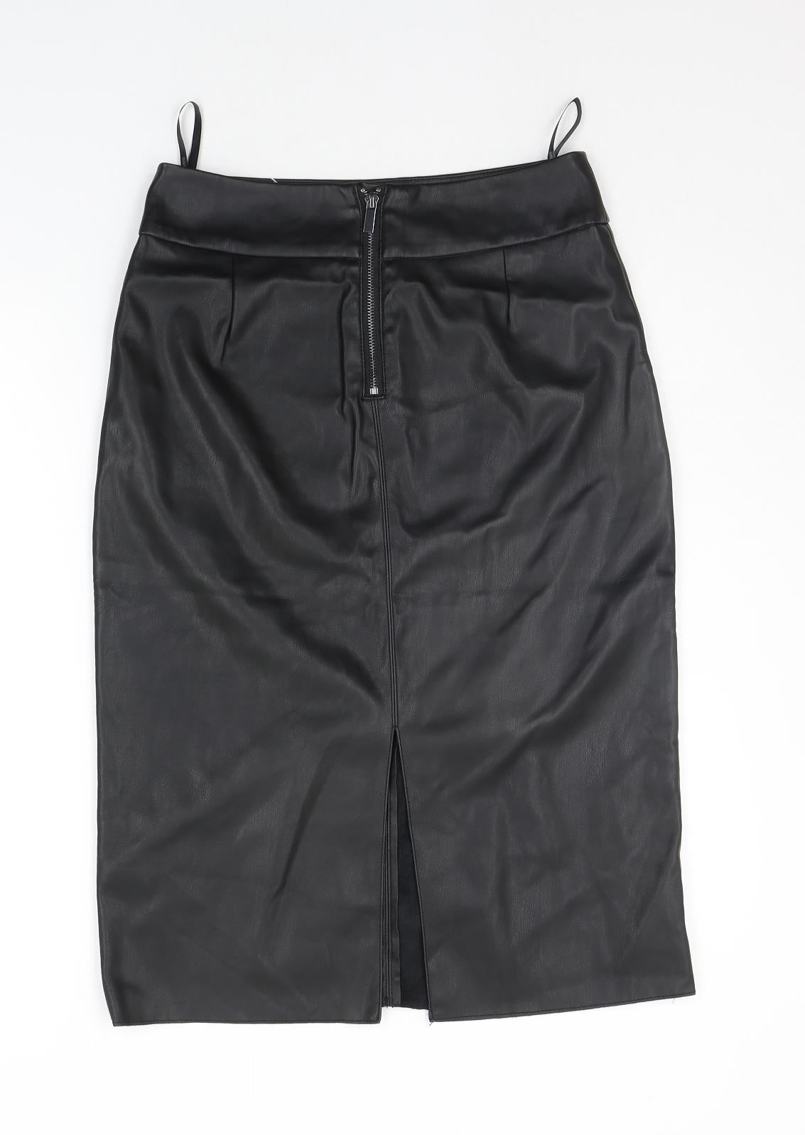 Dorothy Perkins Womens Black   A-Line Skirt Size 10