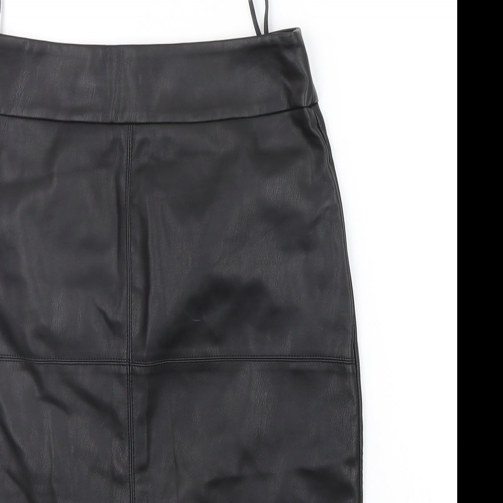 Dorothy Perkins Womens Black   A-Line Skirt Size 10