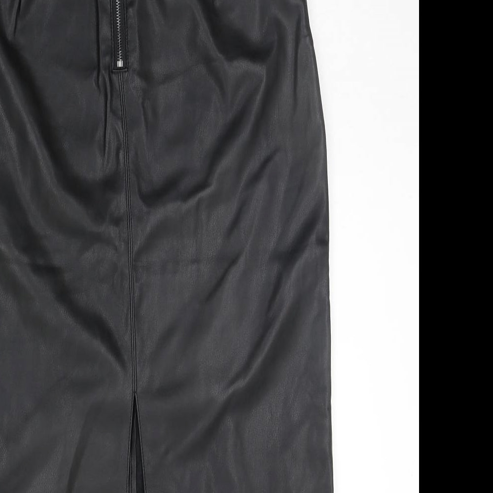 Dorothy Perkins Womens Black   A-Line Skirt Size 10