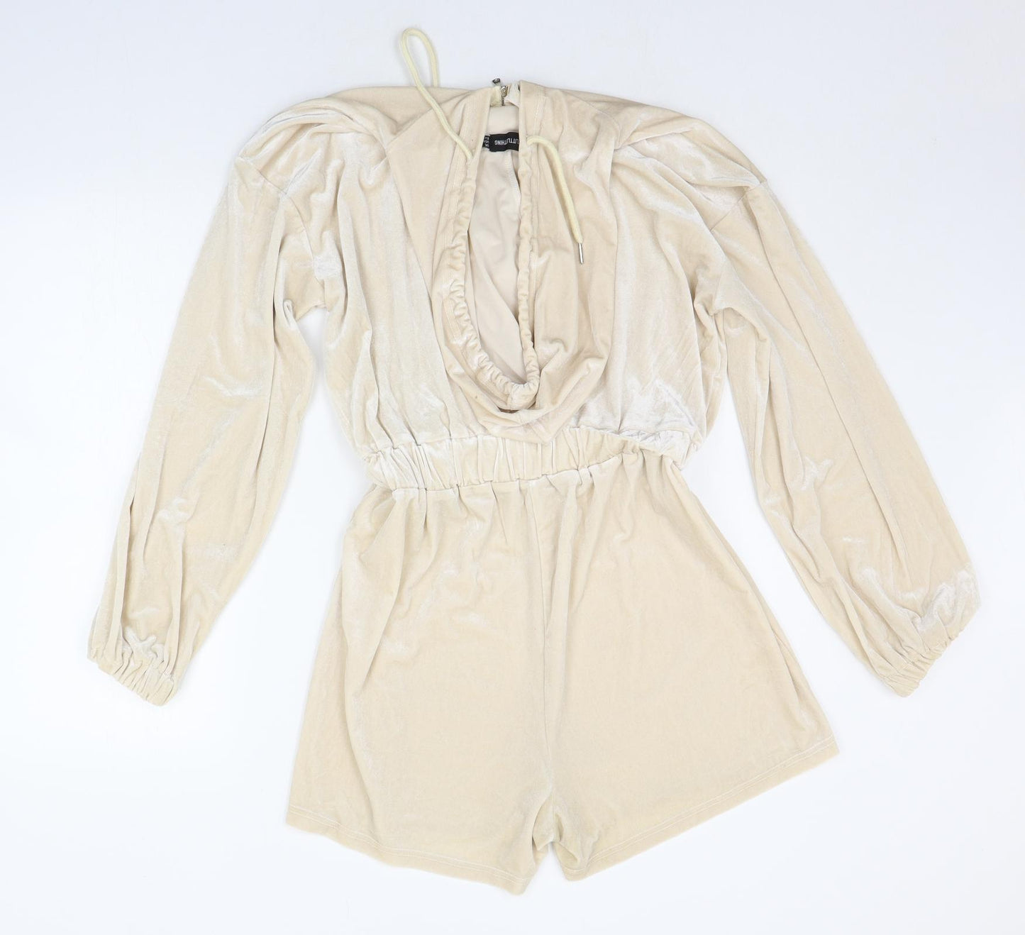 PRETTYLITTLETHING Womens Gold   Jumpsuit One-Piece Size 10