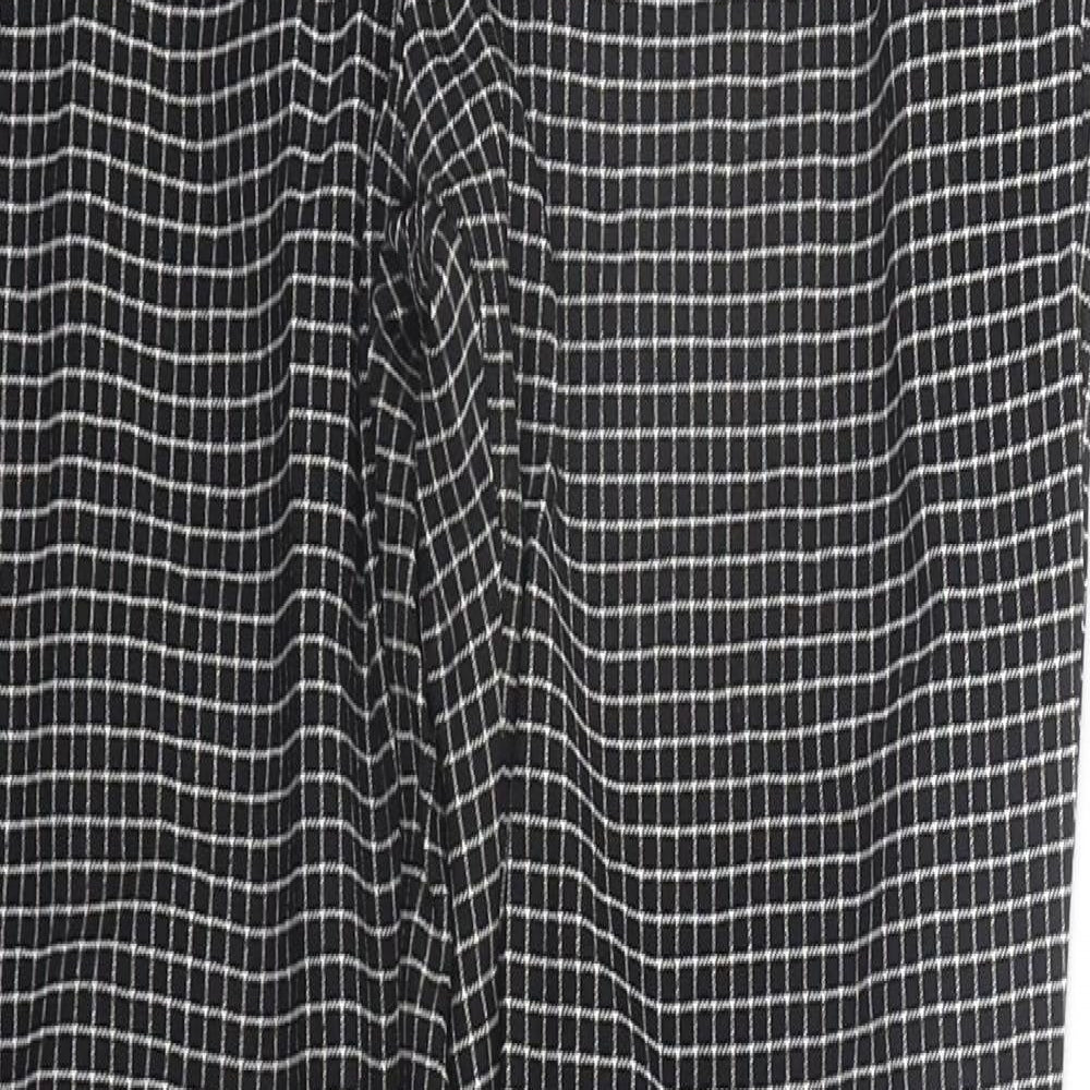 New Look Womens Black Check  Trousers  Size 10 L29 in