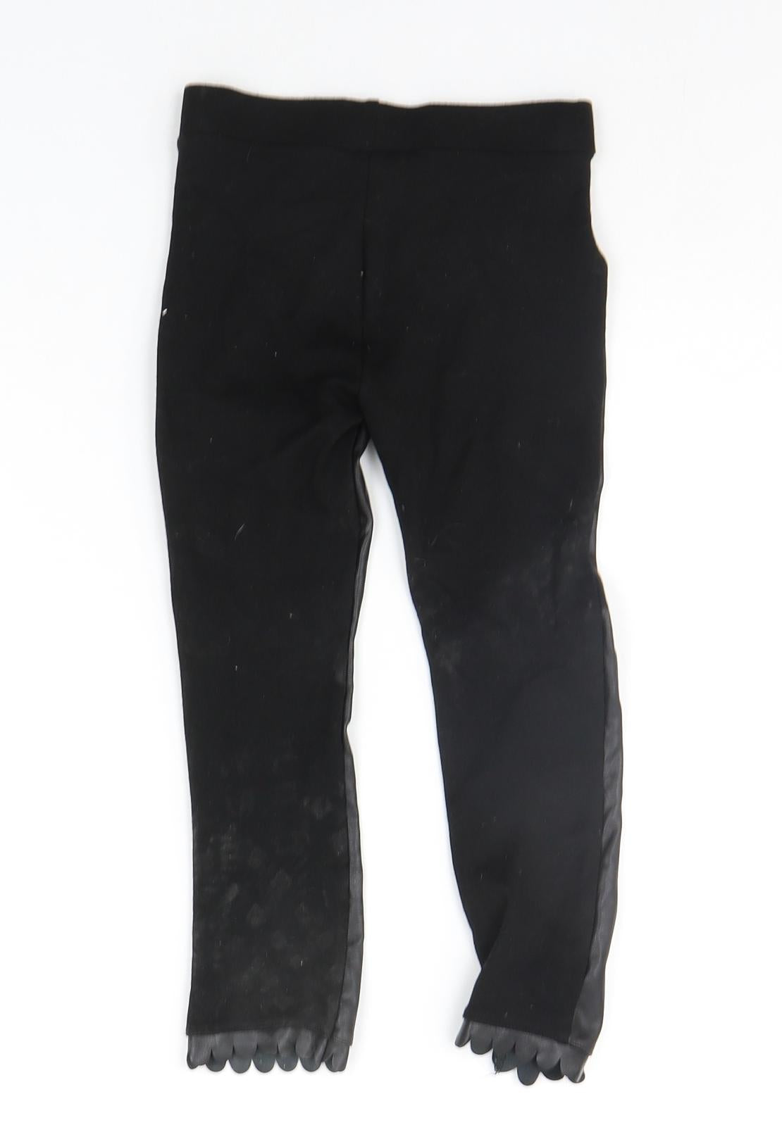 River Island Girls Black   Jegging Trousers Size 4-5 Years