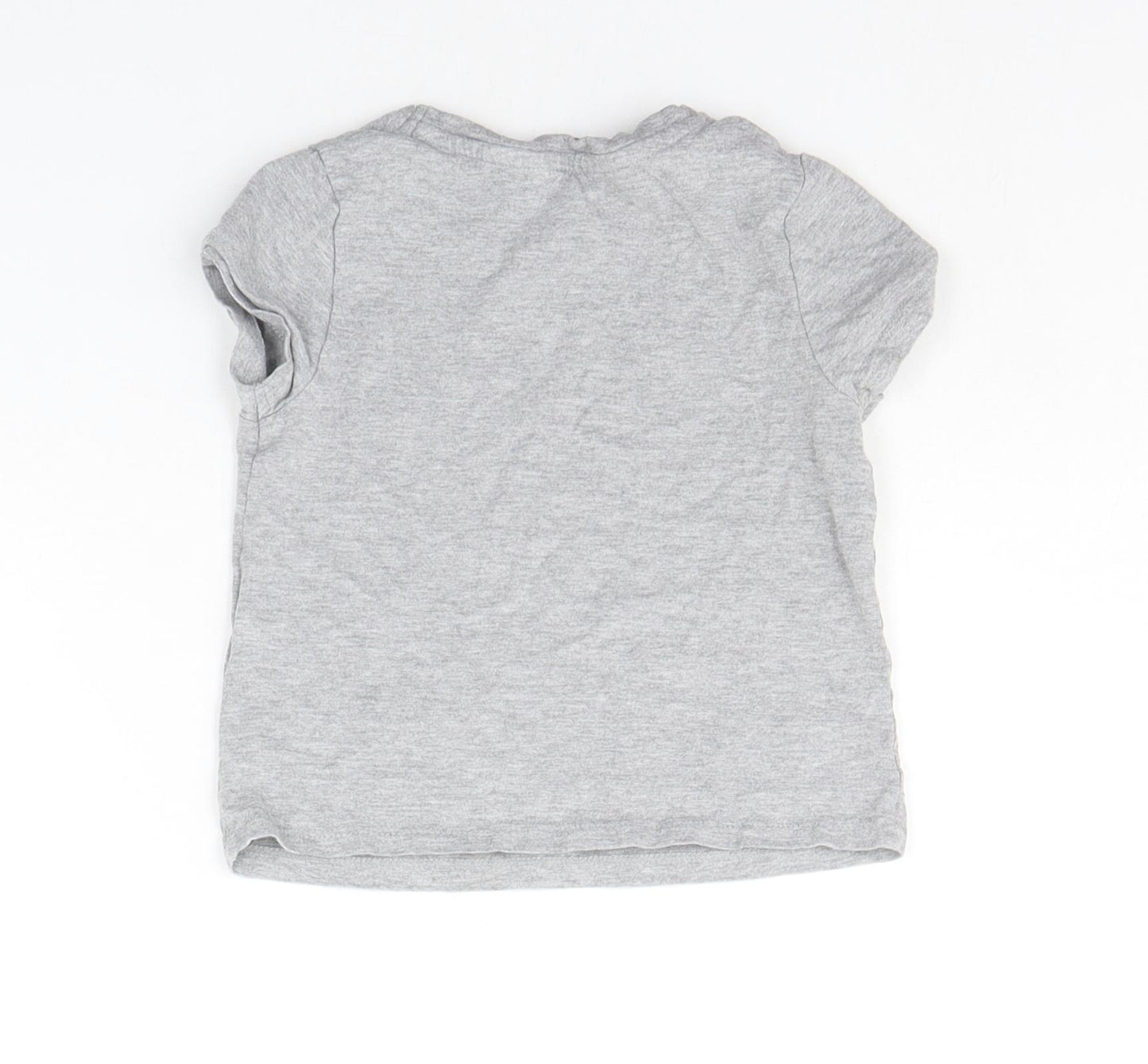 George Girls Grey   Basic T-Shirt Size 4-5 Years