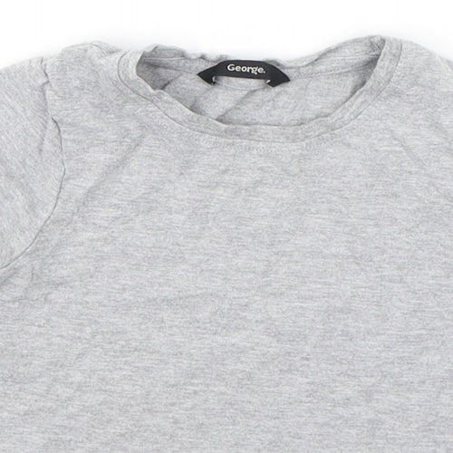 George Girls Grey   Basic T-Shirt Size 4-5 Years