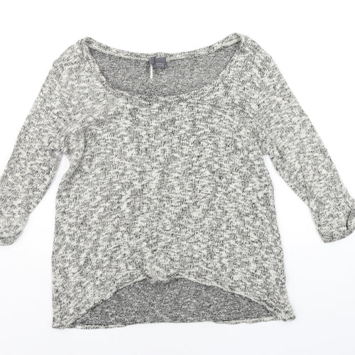 Sparkle & Fade Womens Grey   Pullover Jumper Size L