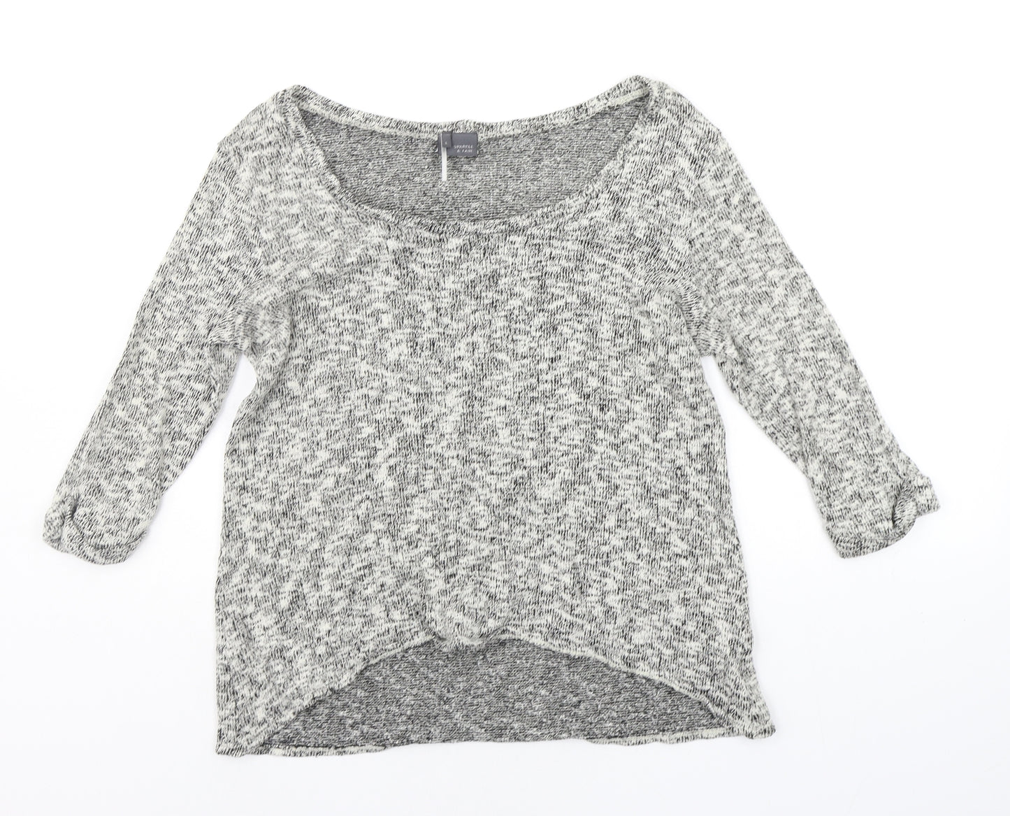 Sparkle & Fade Womens Grey   Pullover Jumper Size L